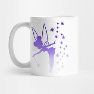 Purple Tinkerbell Ombre Sillhouette Mug